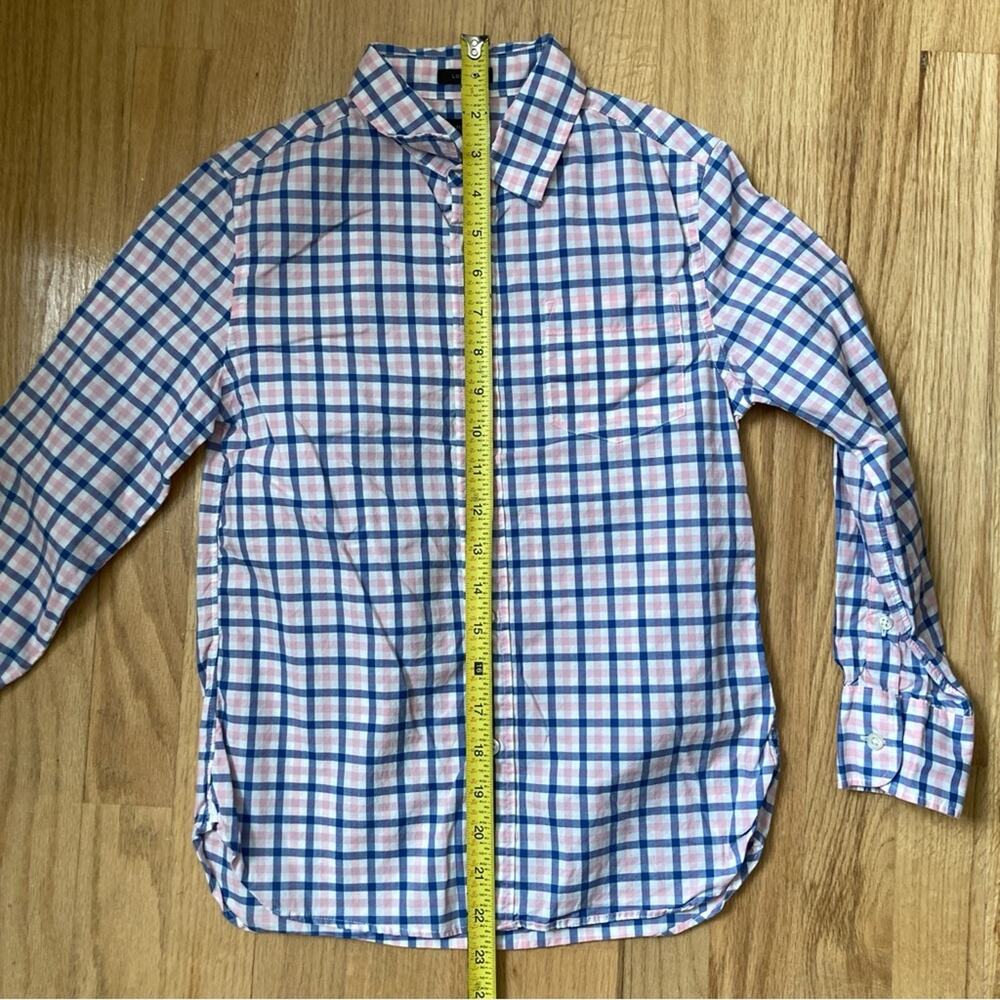 Crewcuts Kids Plaid Button Down Shirt in Blue and Pink Boys Size 8 - Picture 5 of 8